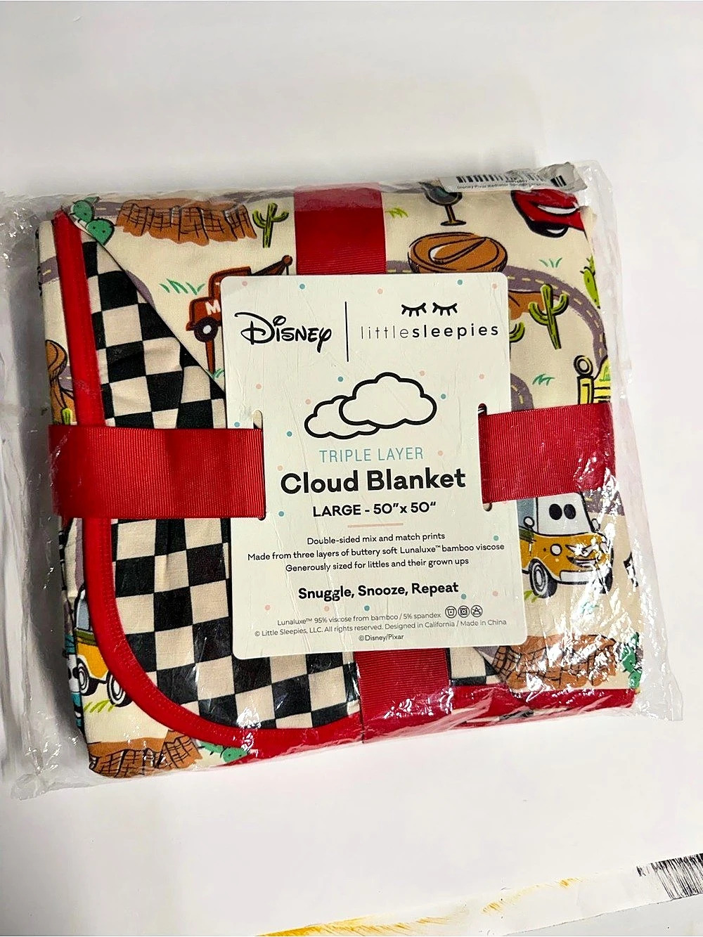 Little Sleepies Disney Cars “Radiator Springs” Cloud Blanket